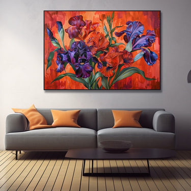 Flower Design on Canvas